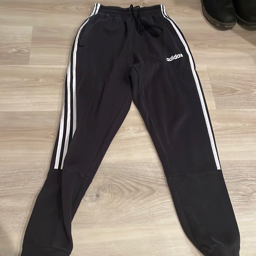 Adidas black joggers